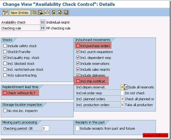 Availability Check 物料可用性检查 图13