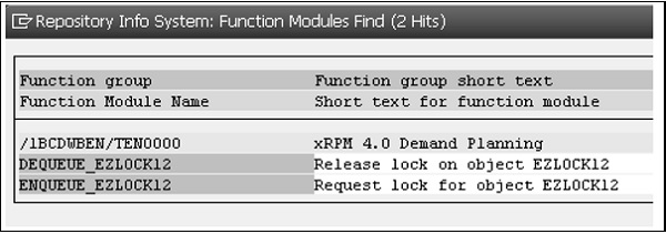 赛锐信息：SAP ABAP 锁定对象 图5